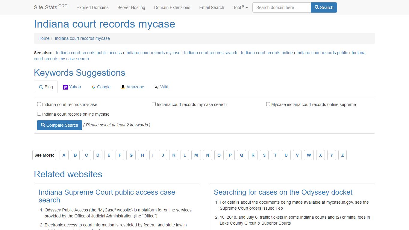 Indiana court records mycase